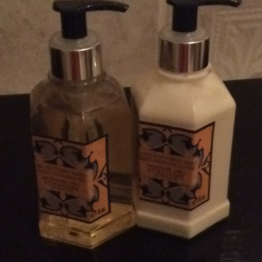 L’Occitane soap AND lotion SET EACH 10.1 fl. oz